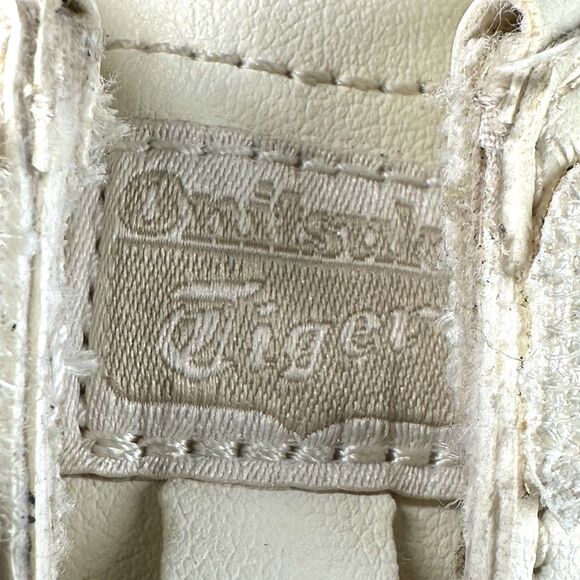 Onitsuka Tiger Shoes Kids Size 2 Mexico 66 Cream Tiger Print Fashion Sneakers - Picture 16 of 16